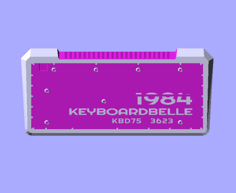 KBD75 Version 1984 Case Pre-Order in Custom Color PLA