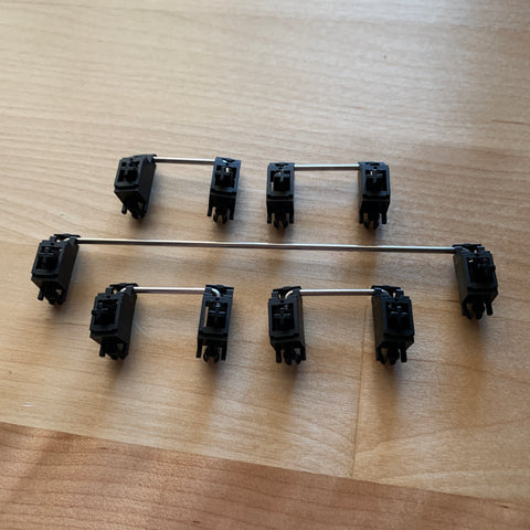 Cherry Style PCB Mount Clip-In Stabilizer Set for 60% Layout